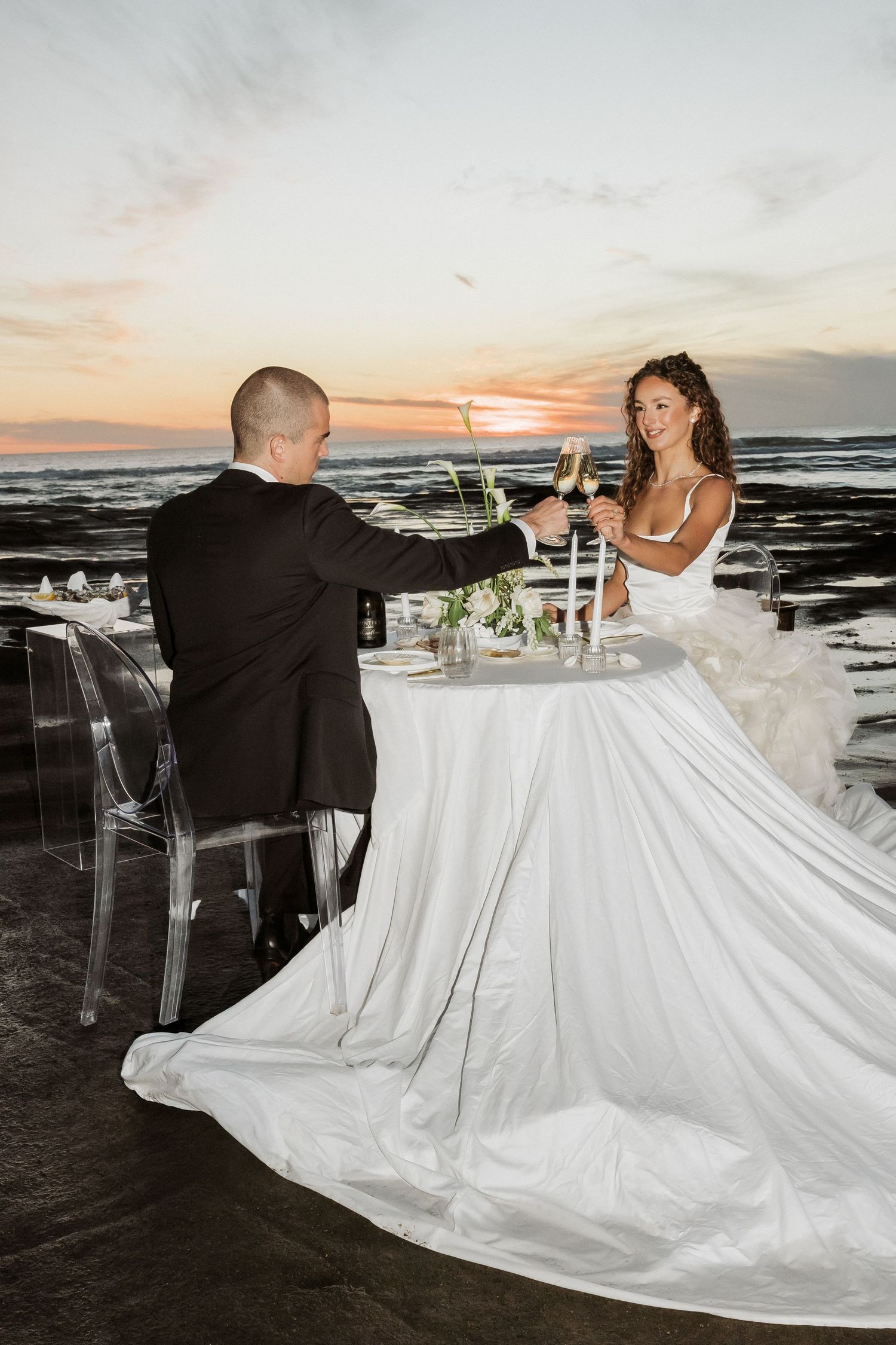 Intimate elopement ceremony on Aucklands west coast