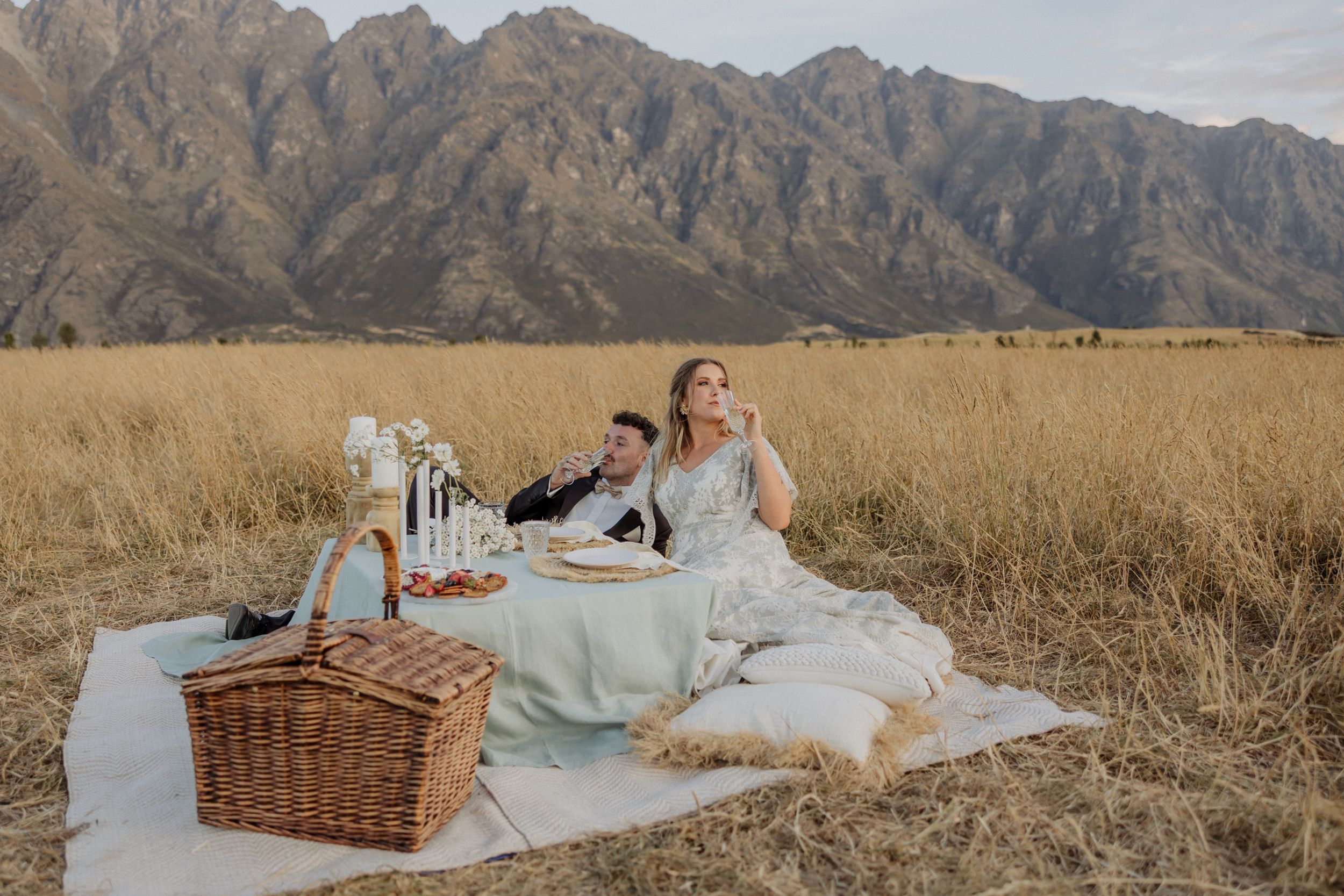 South Island destination wedding portrait