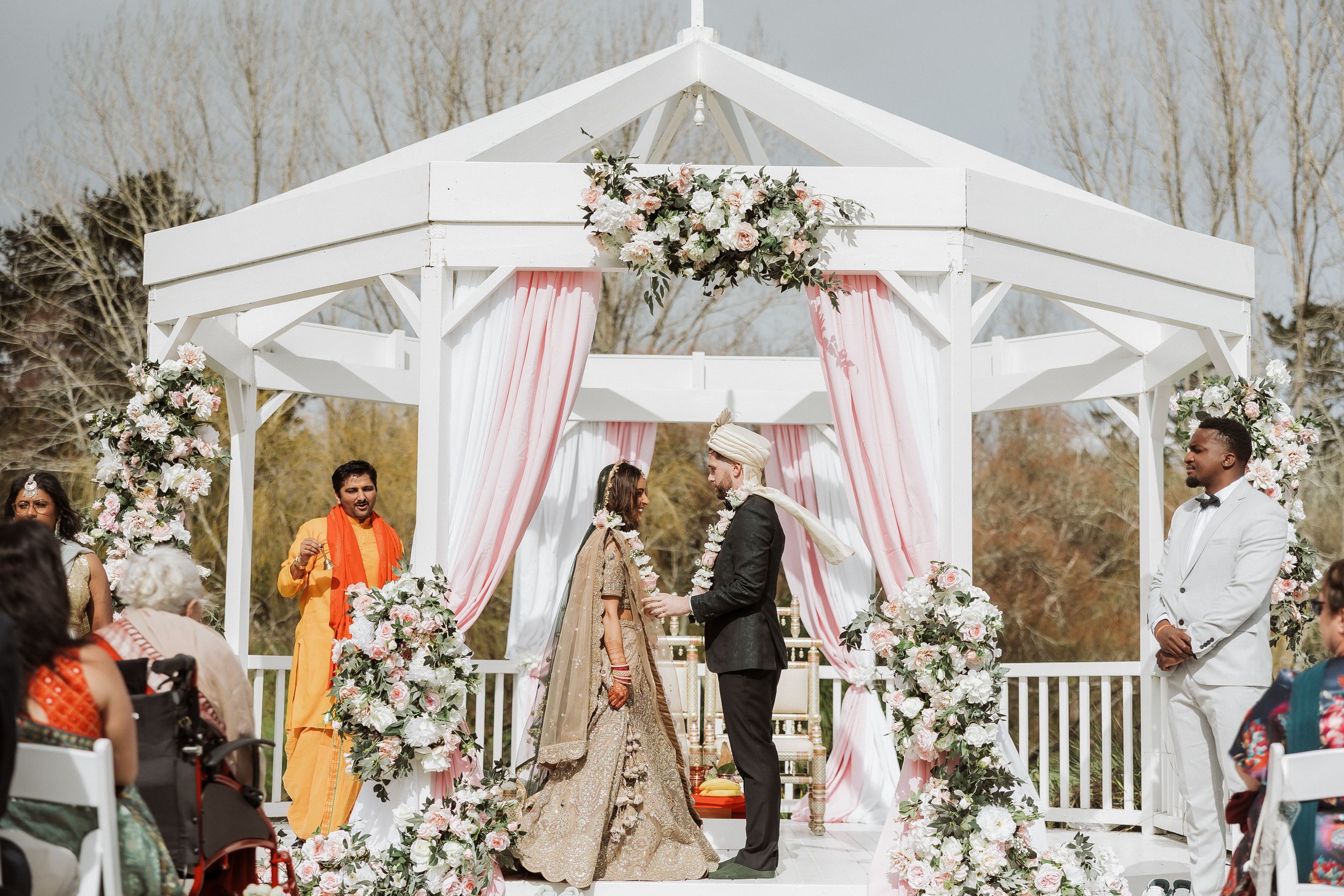 Indian wedding couple portrait in Auckland