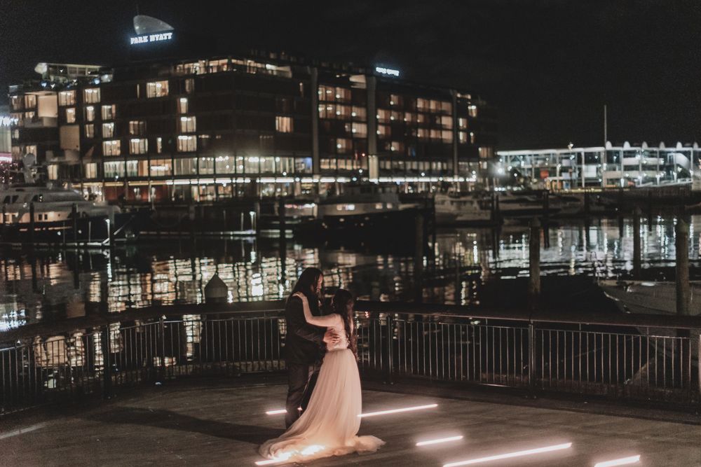City wedding portrait in Auckland