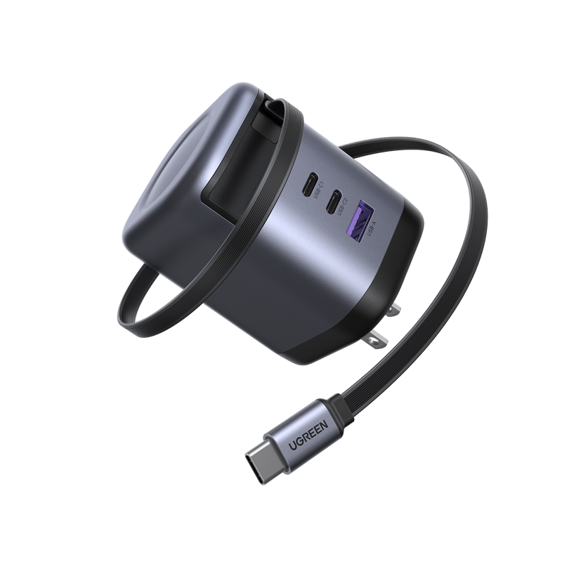 UGREEN Nexode 100W charger with retractable cable